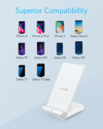 ANKER PowerWave 7.5 Stand 7.5W Fast Wireless Charger - White-9252