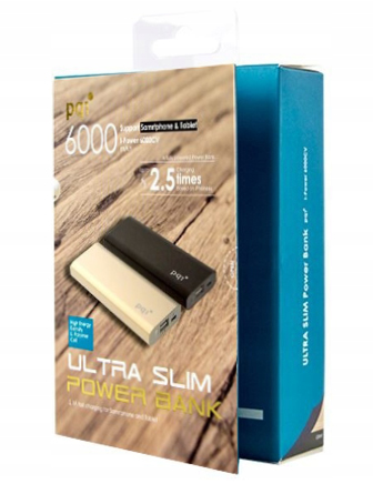 PQI ULTRA SLIM POWER BANK 6000CV Aluminum GRAY FOR SMART PHONE & TABLET-31442 PQI ULTRA SLIM POWER BANK 6000CV Aluminum GRAY FOR SMART PHONE & TABLET-31442