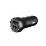 RAVPOWER 12W DUAL PORTS USB CAR CHARGER-BLACK- RP-PC085-0