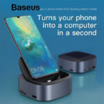 BASEUS MATE DOCKING INTELLIGENT HUB EXPANDED SOCKET TYPE-C(8IN1 PHONE HOLDER DOCKING STATION)-22769