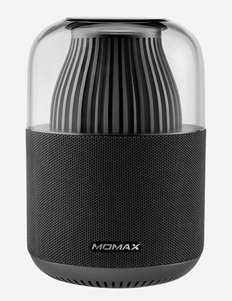 MOMAX SPACE PORTABLE WIRELESS SPEAKER (360 SPEAKER WITH AMBIENT LAMP - BLACK-0