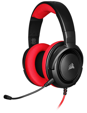Corsair HS35 Stereo Gaming Headset - Red-0