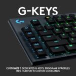 LOGITECH G915 RGB LIGHTSPEED MECHANICAL WIRELESS GAMING KEYBOARD - GL CLICKY-32863