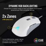 CORSAIR M55 RGB PRO AMBIDEXTROUS MULTI-GRIP GAMING MOUSE - WHITE-35058