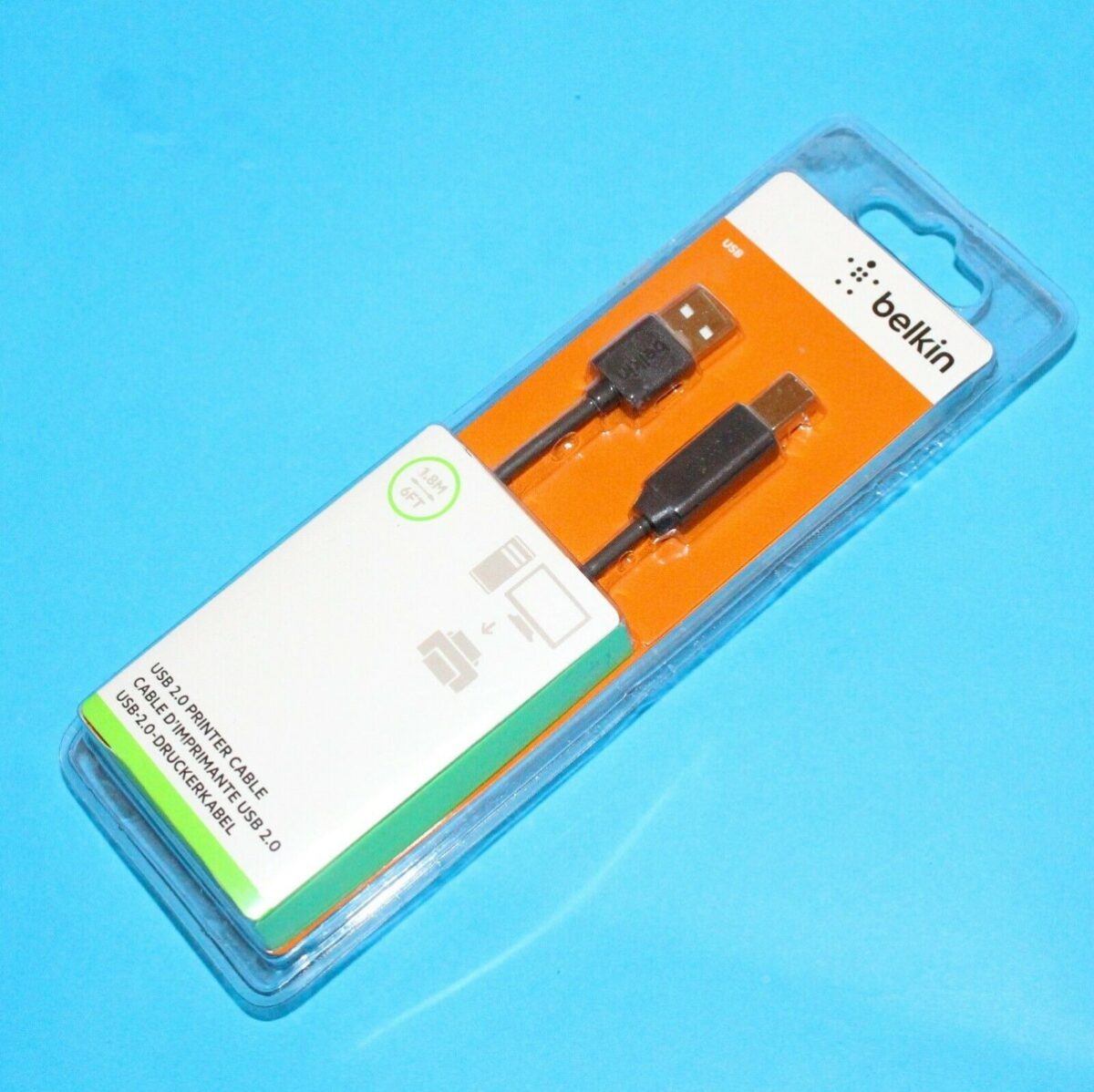 BELKIN USB 2.0 PREMIUM PRINTER CABLE 1.8M-38277