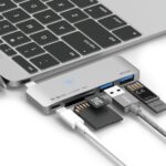ELAGO ALUMINUM CARGING MULTI HUB USB-C BLK-37376