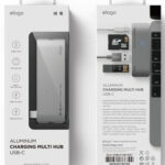 ELAGO ALUMINUM CARGING MULTI HUB USB-C BLK-0