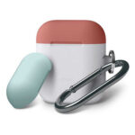 Elago Duo Hang Case for Airpods - Body-Night Glow / Top-Italian Rose,Coral Blue-0