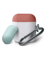 Elago Duo Hang Case for Airpods - Body-Night Glow / Top-Italian Rose,Coral Blue-0