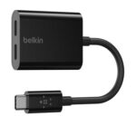 BELKIN USB-C AUDIO+CHARGE ADAPTER - BLACK-0