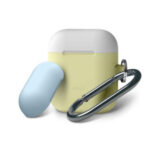 ELAGO AIRPODS DUO HANG CASE- BODY YELLOW / TOP - WHITE,PASTEL BLUE-0
