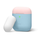 Elago Duo Case for Airpods - Body- Pastel Blue / Top- Pink, White-0