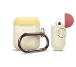 Elago Airpods 1 And 2 Duo Hang Case - Body-Night Glow Gold Pearl / Top-Yellow, Italian Rose-39339