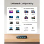 Anker PowerPort Atom lll 65W Slim Charger with 2 USB-C Power iQ 3.0 and 2 USB-A Ports - Black-116521