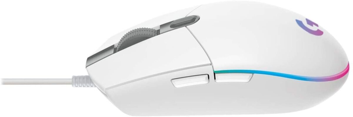 Logitech G203 LIGHTSYNC Gaming Mouse - White-42476