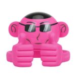 Promate Ape Mini High Definition Wireless Monkey Speaker With Smartphone Stand - Pink-0