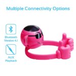 Promate Ape Mini High Definition Wireless Monkey Speaker With Smartphone Stand - Pink-43522
