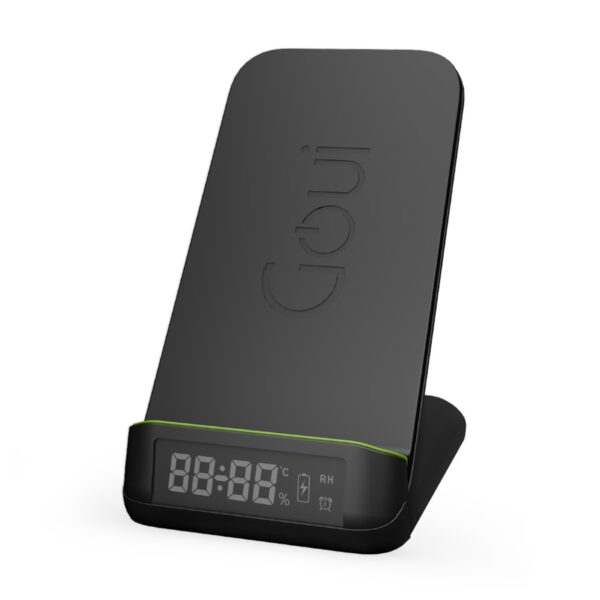Goui BOT. Qi Ultra-Fast Wireless - Clock Stand 15W - Black-0