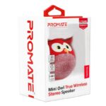 Promate Hedwig Mini Owl True Wireless Stereo Speaker - Red-0