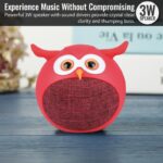 Promate Hedwig Mini Owl True Wireless Stereo Speaker - Red-43407