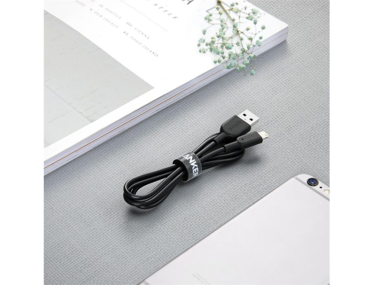 Anker Powerline II USB-A to Lightning Cable (0.9/3ft) - Black-45507