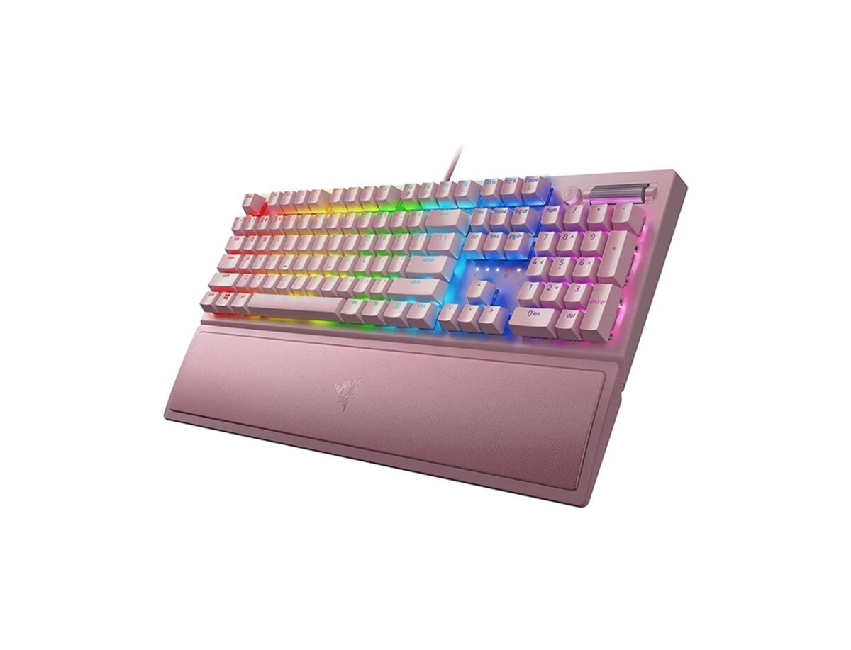 Razer BlackWidow V3 Mechanical Wired Gaming Keyboard (Green Switch), US Layout - Quartz-0