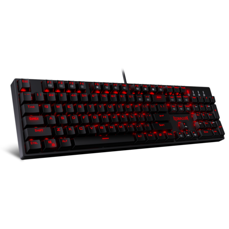 Redragon SURARA Mechanical Gaming Keyboard with 104 Keys - Quiet-Red Switches-0