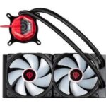 ASUS TUF Gaming LC 240 RGB ZAKU II EDITION all-in-one liquid CPU cooler with Aura Sync - Black-47195