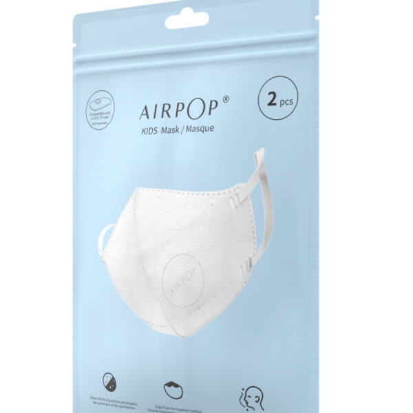 Airpop Kids Face Mask 2pack - White-0
