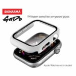 SKINARMA Protective Glass Shield Case for Apple Watch 42/44mm – White-49555