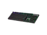 Cooler Master SK653 Full-sized Wireless Mechanical Keyboard (Clicky Mechanical Switch) - Low Profile RGB Blue - Black-52204
