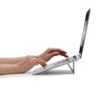 Momax Adhesive Laptop Fold Stand (HS2) - Dark Grey-thumbnail