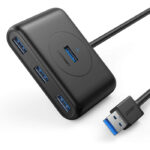 Ugreen 4 Port USB 3.0 Hub 1m - Black-0