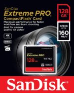SanDisk Extreme Pro CompactFlash Memory Card 128GB (160MB/s)-54673
