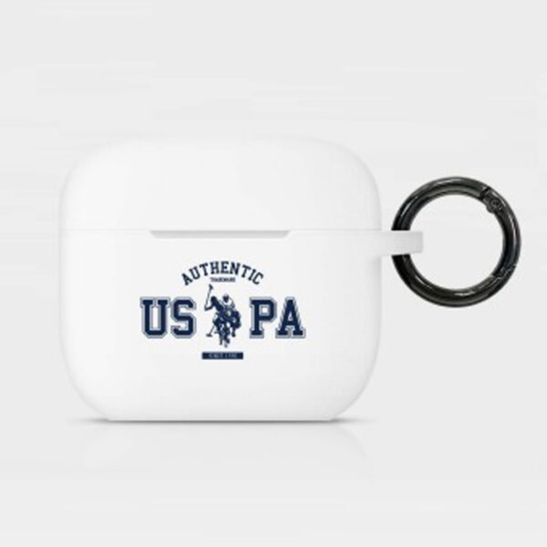 U.S.Polo Assn. Silicone USPA Authentic Case for Airpods 3 - White-0