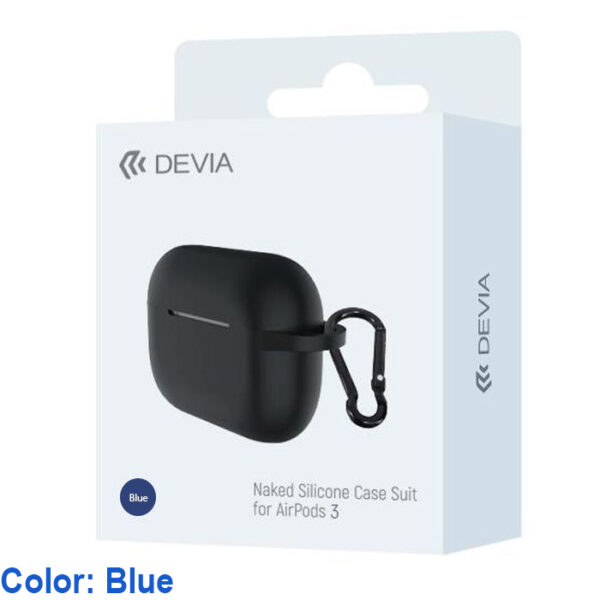 Devia Naked Silicon Case for Airpods 3 - Blue-0