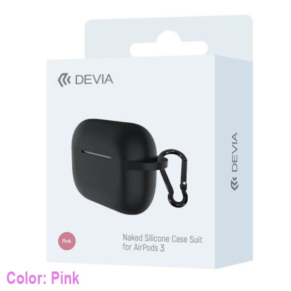 Devia Naked Silicon Case for Airpods 3 - Pink-0