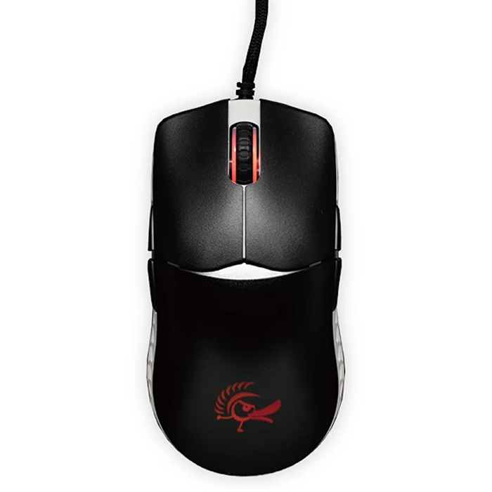 Ducky Feather Omron Switch RGB Wired Gaming Mouse - Black and White-0