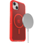 OtterBox iPhone 13 Symmetry Plus Clear Case for MagSafe - Translucent Red-60145