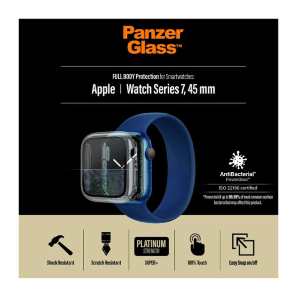 PanzerGlass Full Body Screen Protector Apple Watch 7 45mm Clear AB-0