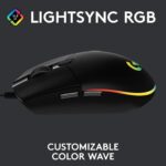 Logitech G203 LIGHTSYNC Gaming mouse - Black-58936