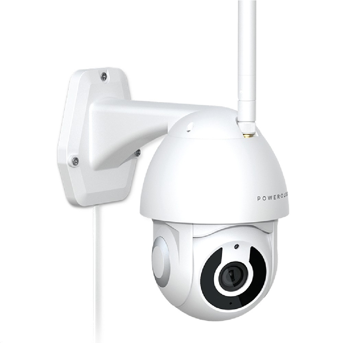 Powerology Wifi Smart Outdoor Camera 360 Horizontal and Vertical Movement - White-0
