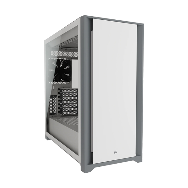 Corsair 5000D Tempered Glass Mid-Tower ATX PC Case - White-0