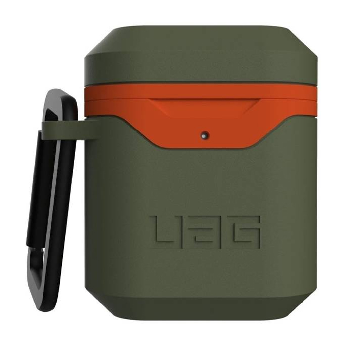 UAG Apple Airpods Gen 1& 2 Hard Case V2 - Olive/Orange-0