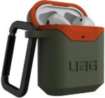 UAG Apple Airpods Gen 1& 2 Hard Case V2 - Olive/Orange-66491