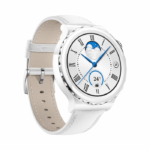 Huawei Watch GT3 Pro (FRIGGA-B19V) Smartwatch - White Leather Strap 43mm -0