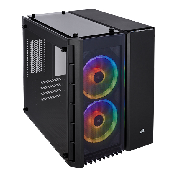 Corsair Crystal Series 280X RGB Micro ATX Case - Black-0