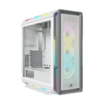 Corsair iCUE 5000T RGB Tempered Glass Mid-Tower ATX PC Case - White-0