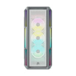 Corsair iCUE 5000T RGB Tempered Glass Mid-Tower ATX PC Case - White-65782