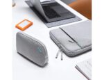 Tomtoc Recycled Portable Storage Pouch Bag Case Accessories Organizer - Grey-67987